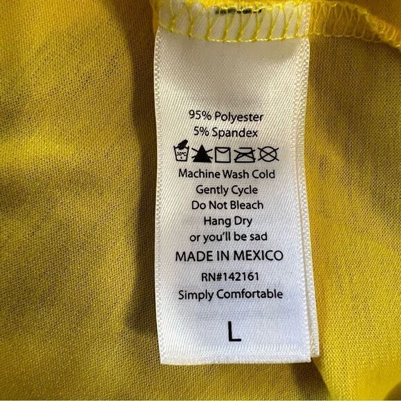 Lularoe "Take me to the Weekend" Yellow/Black T-shirt -- L - Picture 12 of 12